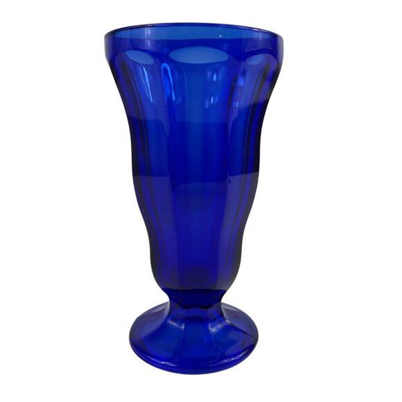 Anchor Hocking Cobalt Blue Glass Tall Parfait/Ice Cream Sundae/Milkshake - Picture 4 of 10